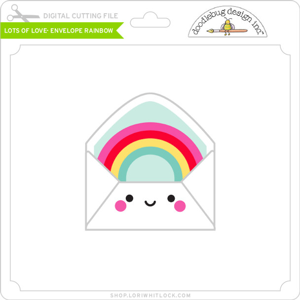 Lots of Love - Envelope Rainbow
