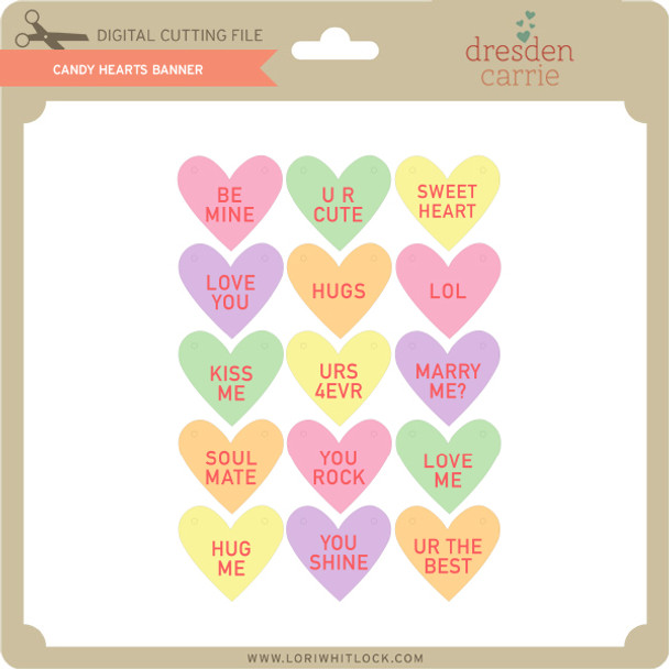 Candy Hearts Banner