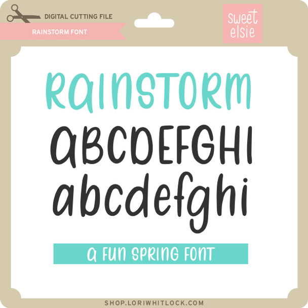 Rainstorm Font