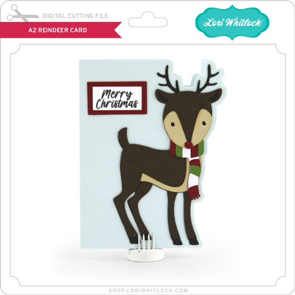 A2 Reindeer Card