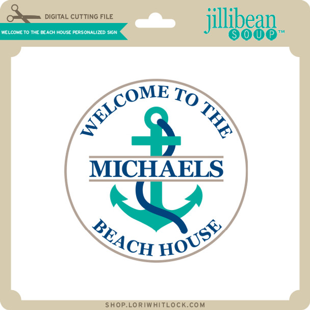 Welcome to the Beach House Personalized Sign