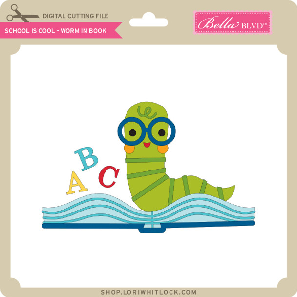 School is Cool - Worm in Book