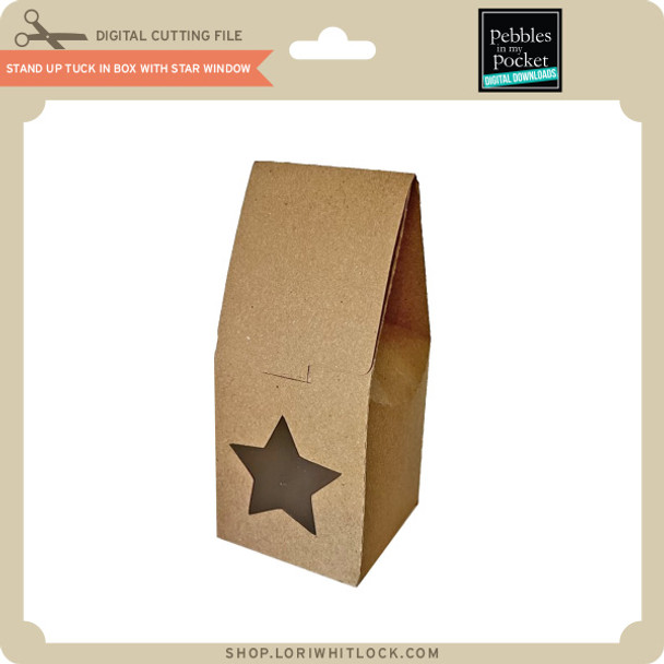 Stand Up Tuck In Box With Star Window