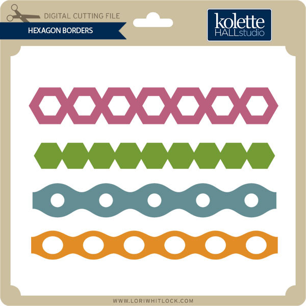 Hexagon Borders - Lori Whitlock's SVG Shop