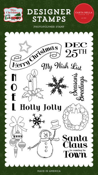 White Christmas: My Wish List Stamp Set