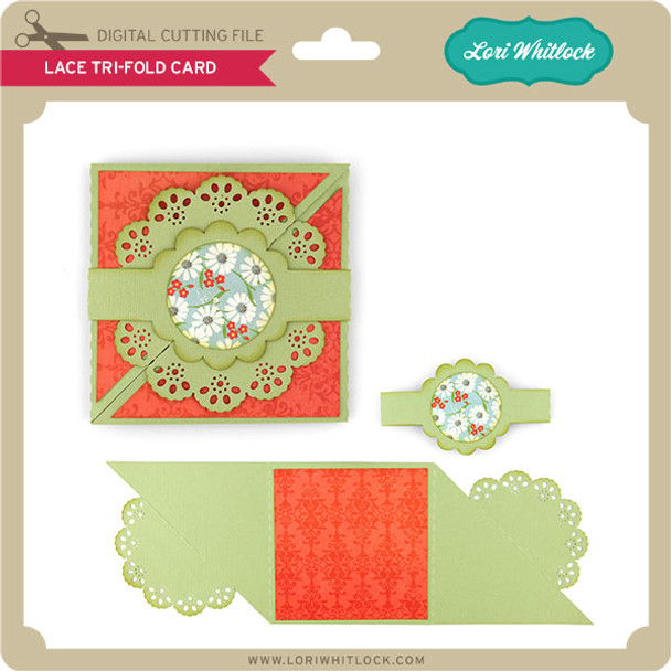 Lace Tri-Fold Card