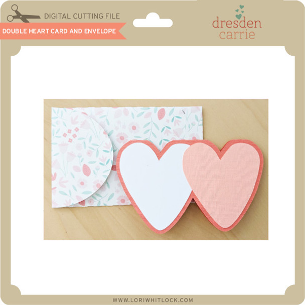 Double Heart Card And Envelope