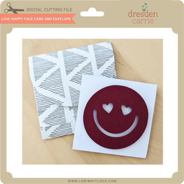 Love Happy Face Card and Envelope