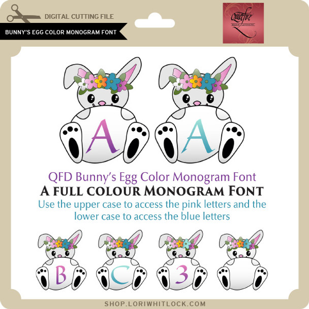 Bunnys Egg Color Monogram