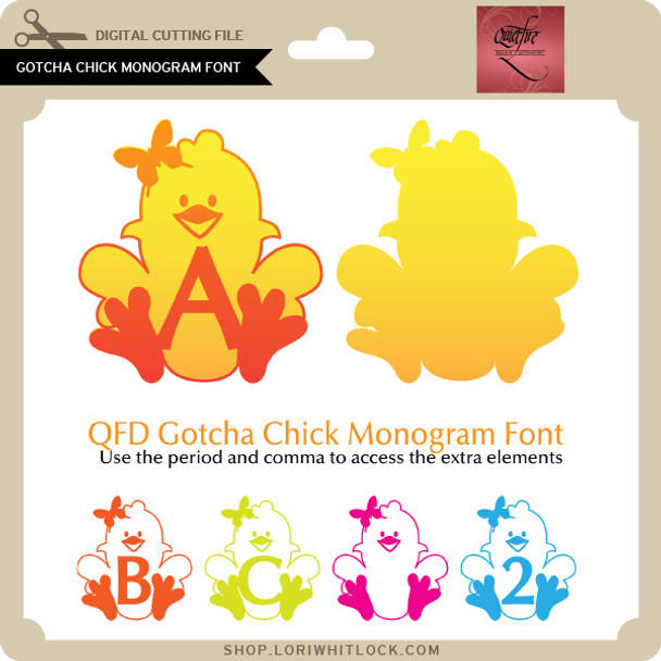 Gotcha Chick Monogram Font