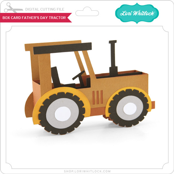 Box Card Father's Day Tractor