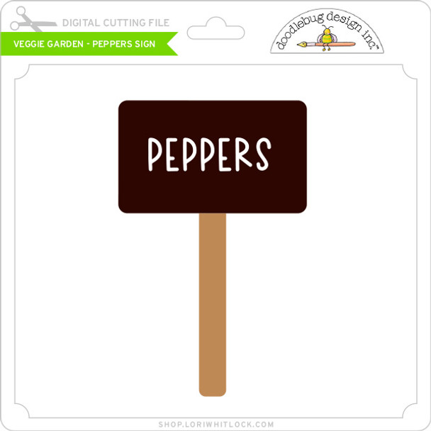 Veggie Garden - Pepper Sign