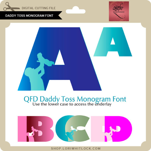 Daddy Toss Monogram Font