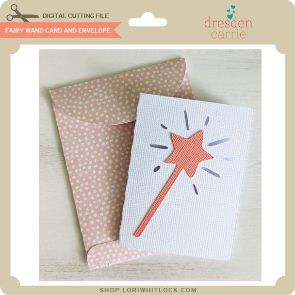 Fairy Wand Card And Envelope