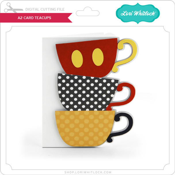 A2 Card Teacups