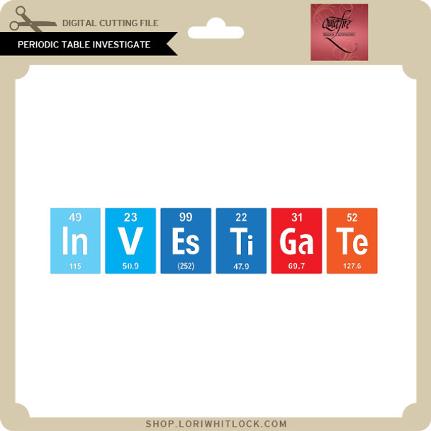 Periodic Table InVEsTiGaTe