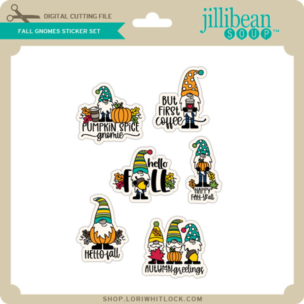 Fall Gnomes Sticker Set