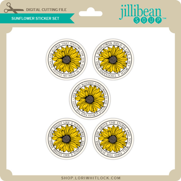 Sunflower Sticker Set