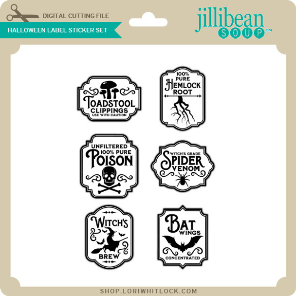 Halloween Label Sticker Set 1