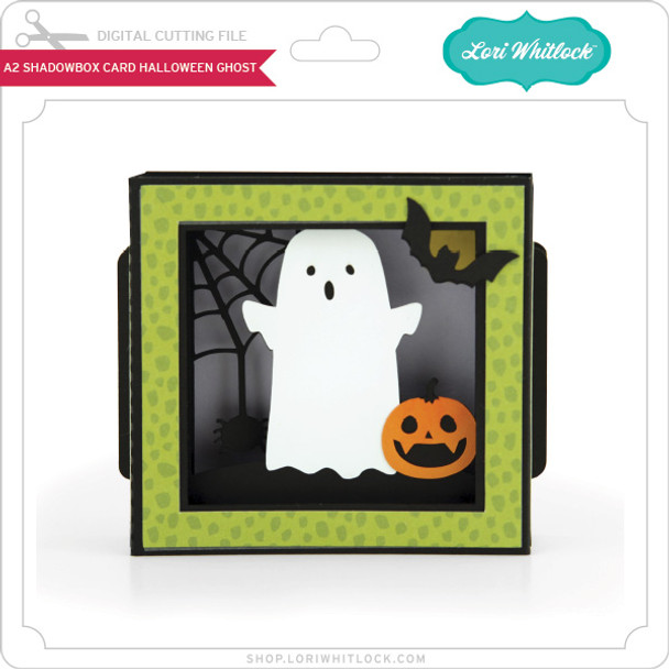A2 Shadow Box Card Halloween Ghost