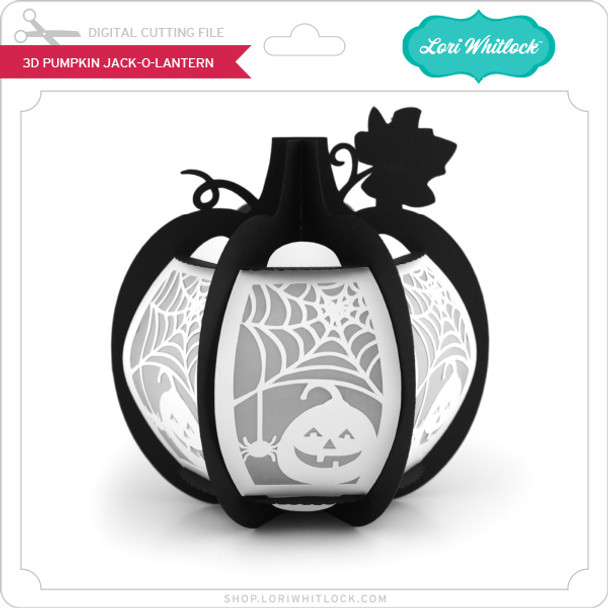 3D Pumpkin Jack O Lantern