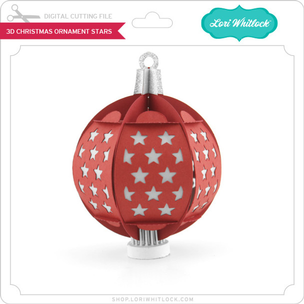 3D Christmas Ornament Stars