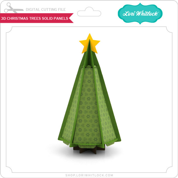 3D Christmas Tree Solid Panels
