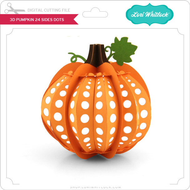 3D Pumpkin 24 Sides Dots