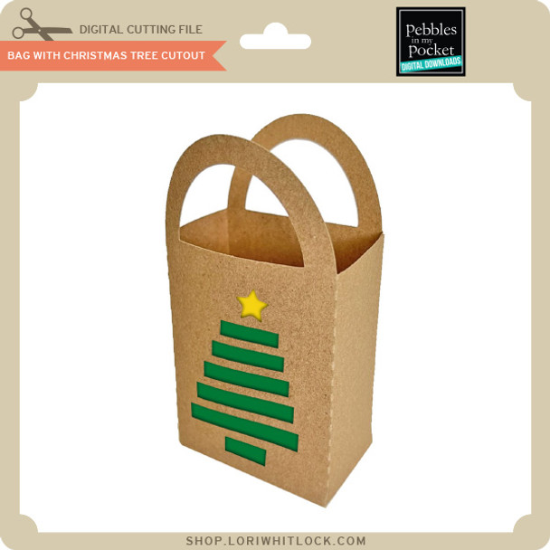 Bag With Christmas Tree Cut Out