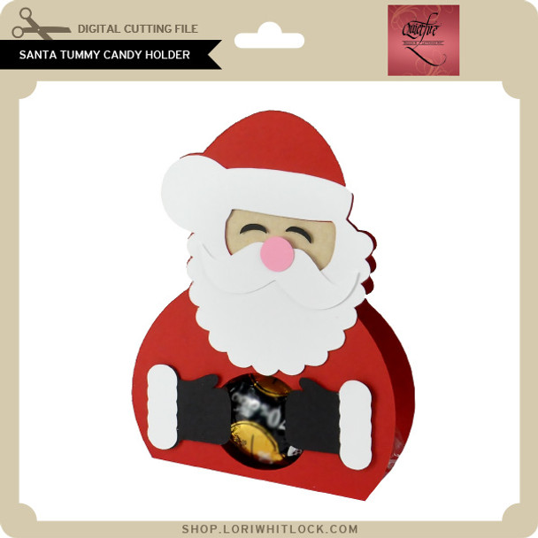 Santa Tummy Candy Holder