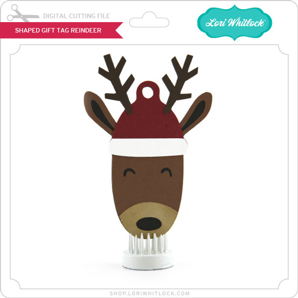 Shaped Gift Tag Reindeer