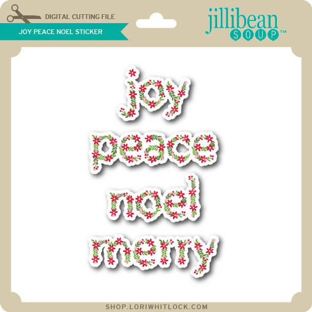 Joy Peace Noel Sticker Set