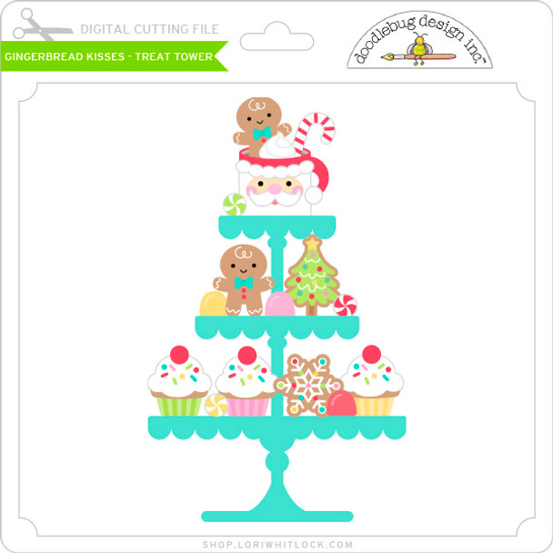 Gingerbread Kisses - Treat Tower