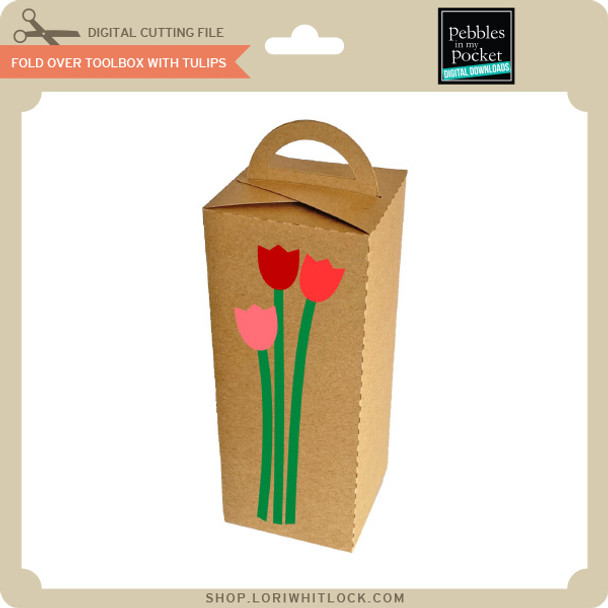 Fold Over Tall Box With Tulips