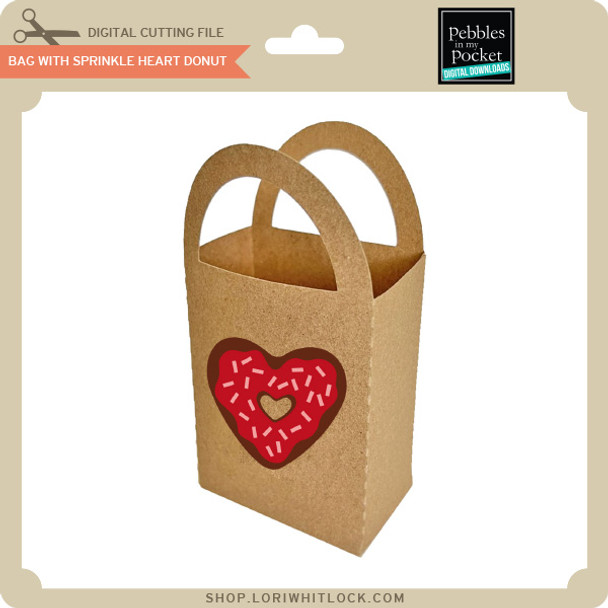 Bag With Sprinkle Heart Donut