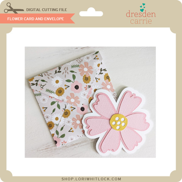 Flower Card and Envelope 3