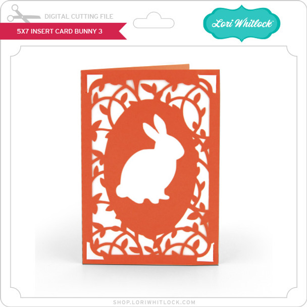 5X7 Insert Card Bunny 3