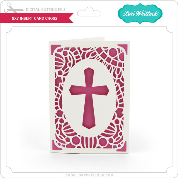 5X7 Insert Card Cross