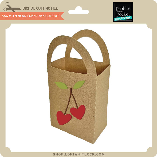 Bag With Heart Cherries Cut Out