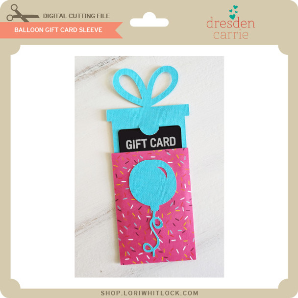 Balloon Gift Card Sleeve