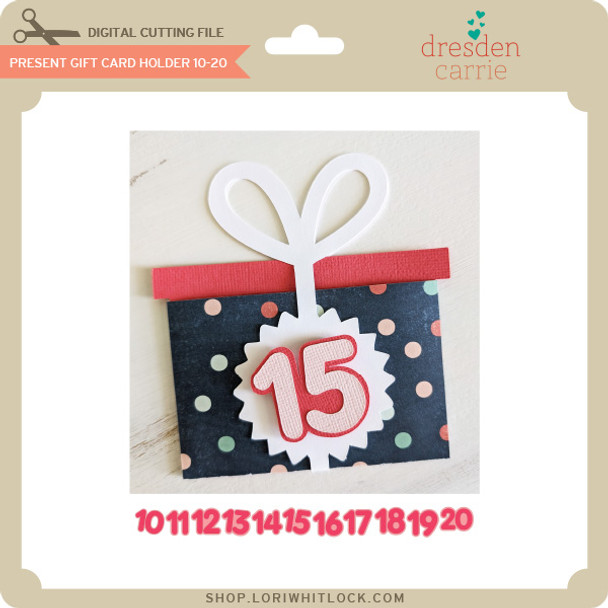 Present Gift Card Holder 10-20