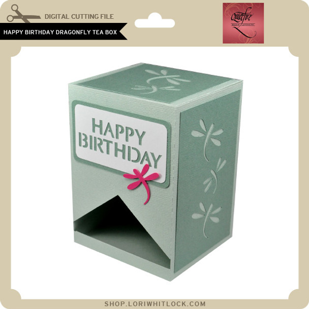 Happy Birthday Dragonfly Tea Box