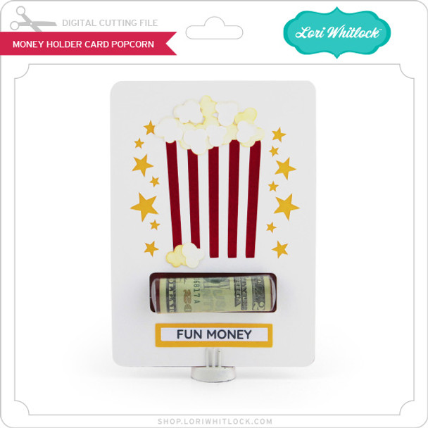 Money Holder Card Popcorn