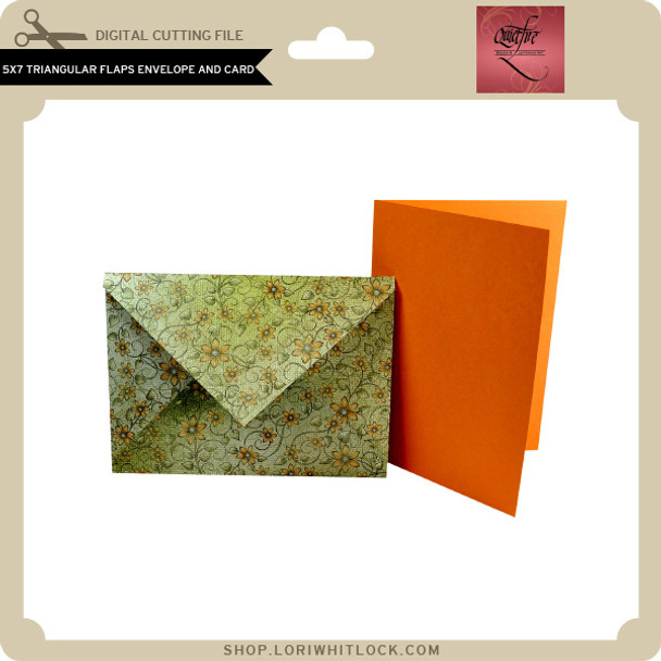 5x7 Triangular Flaps Envelope and Card