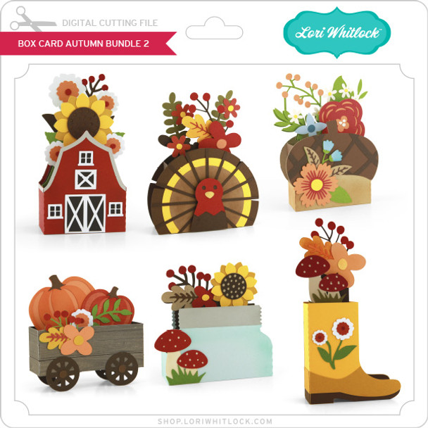 Box Card Autumn Bundle 2