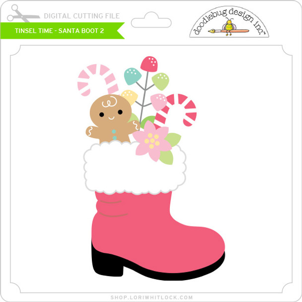 Tinsel Time - Santa Boot #2