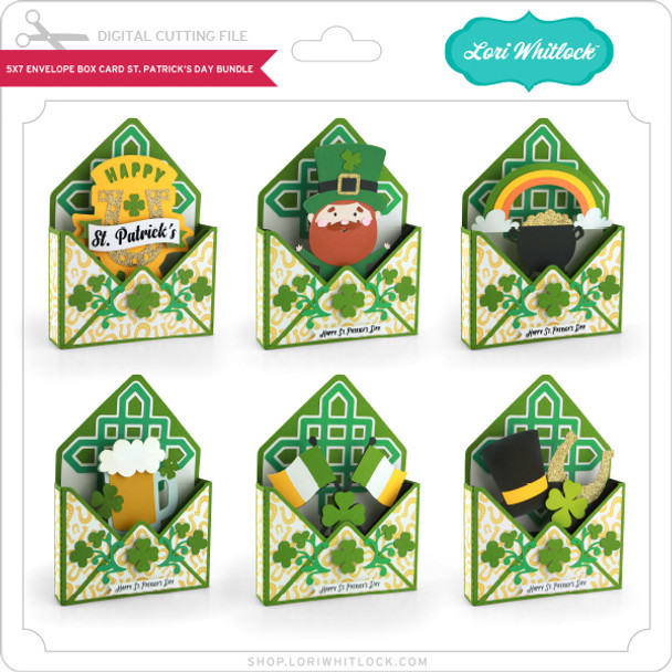 5X7 Envelope Box Card St.Patrick's Day Bundle