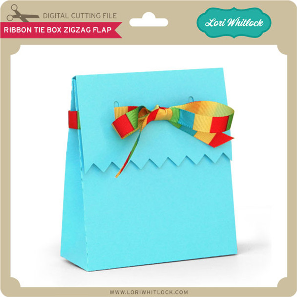 Ribbon Tie Box Zigzag Flap