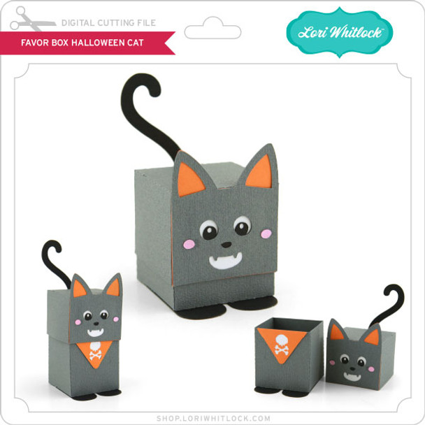 Favor Box Halloween Cat