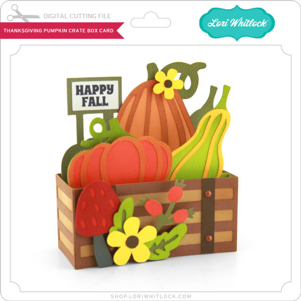 Pumpkin Crate Box Card
